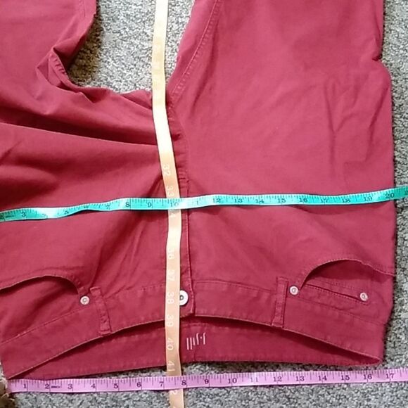 J.jill Authentic Fit Slim Strech Rare Color Red Women's Pants Size 12 Vintage - Picture 11 of 13